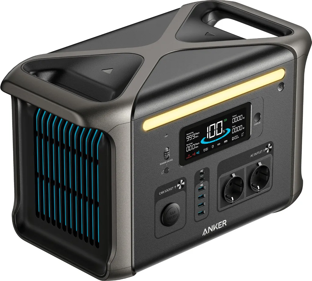 194644153229 Anker F1500 Powerstation 1536Wh 1800W LiFePO4 6000W Solareingang HyperFlash InfiniPower – Bild 1