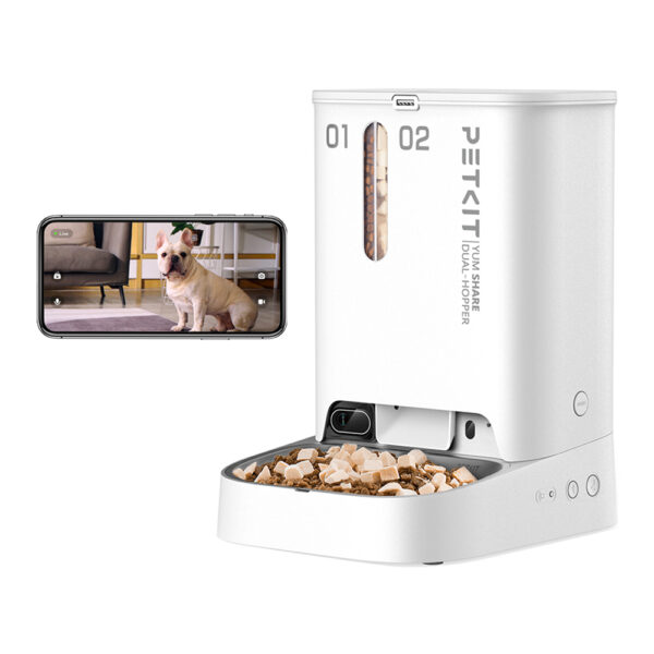 PETKIT YumShare Dual-Hopper Smart Futterautomat Kamera