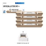 PETKIT Crystal Katzenstreu 4er Pack Silica Premium
